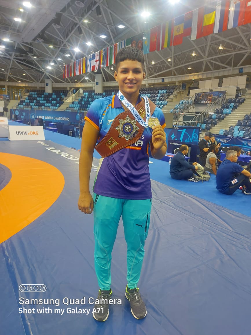 Priya Malik won Gold Medal in (73kg) World Cadet Championship in Hungry on 19-25 July 2021.  